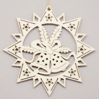 Baumschmuck - Mehrzackstern mit Glocken