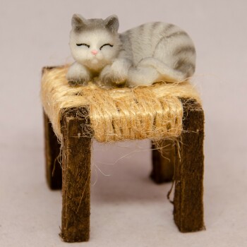 Hocker mit Katze 5cm