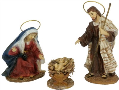 Heilige Familie Set 3-teilig 13cm