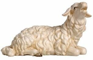 Rainell 9cm color - Schaf liegend Kopf hoch -250