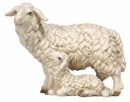 Rainell 9cm color - Schafgruppe/Schaf stehend mit Lamm  -276