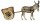 Rainell 9cm color - Esel mit Karren im Set -187