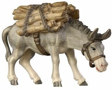 Kostner 12cm color - Esel mit Holz -185