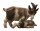 Pema 12cm wasserfarbe - Ziege mit Zicklein -194