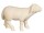 Pema 9cm natur - Schaf stehend vorw&auml;rtsschauend -260