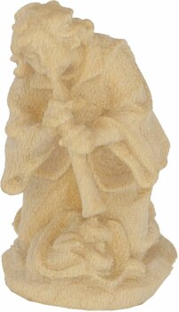 Rainell 6cm natur - Junge kniend mit Flöte -020 - OFFEN!