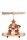 RM - Pyramide Schneemann 19,5cm natur 33202