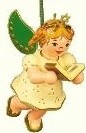 Baumbehang - Engel m. Gesangbuch 6cm - Auslaufartikel!