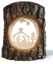 WF - Rindenbild Krippe mit Komet 14x18cm 4368-1 -...