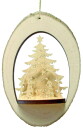 WF - 3D Astscheibe Krippe mit Baum 9x13cm 10281