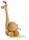 WF - Rolltier Giraffe mit Buchenkugel 3cm 2114-1 - OFFEN!