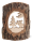 WF - Rindenbild Elch im Wald 14x18cm