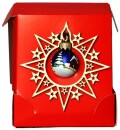 C.H.E. Divers - Stern handbemalte Glaskugel-Box EW001