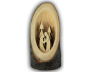 C.H.E. Divers - Holzstamm Ellipse mit Hl. Familie 12cm