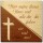 C.H.E. - Haussegen bedruckt Kreuz Buche 14 cm