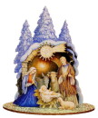 C.H.E. - Stecksatz Hl. Familie Ochs und Esel 9cm color DC101