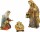 Krippenfiguren - Kunststein Familiensatz 4-teilig 9cm