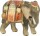 Pema 12cm wasserfarbe - Elefant mit Gep&auml;ck im Set
