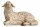 Rainell 6cm color - Schaf liegend linksschauend -252 - OFFEN!