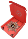 C.H.E. - Box Weihnachtskugel grün im Stern 14cm