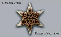C.H.E. - 3 Schichten Stern 6 eckig 9cm