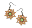 SD - Ohrringe Edelweiss mini - natur 2,3 cm