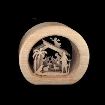 SD - Grotte Buche Krippe im Stall 7cm natur